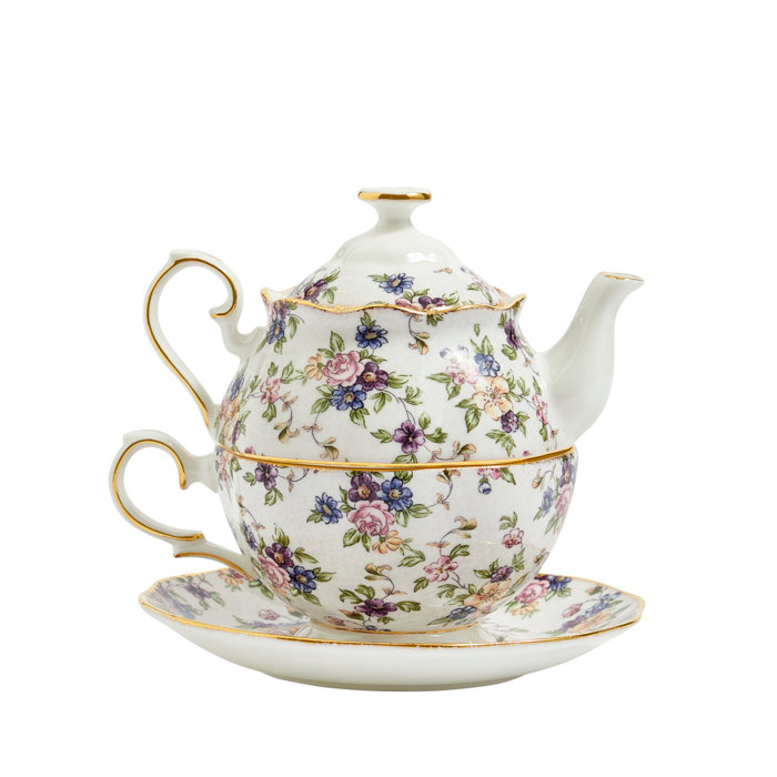 Royal Albert 100 Years Of Royal Albert 0.490ml Floral Teapot Set